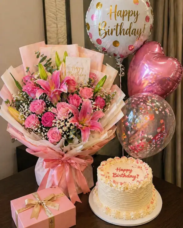 Forever Love Anniversary Set 🌹🍫🎈