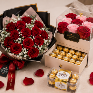 Romantic Rose & Chocolate Gift Set - Image 2