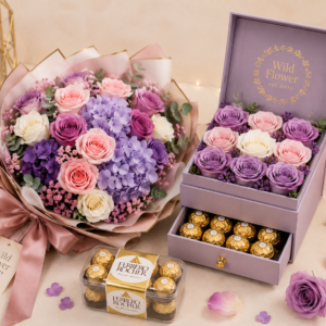 Romantic Rose & Chocolate Gift Set - Image 3