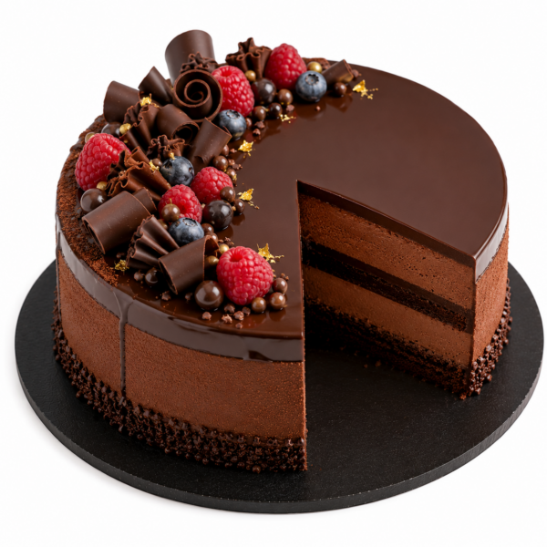 Chocolate Berry Drip Cake 🍫🍓🫐