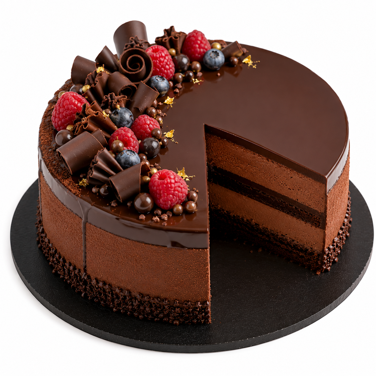 Chocolate Berry Drip Cake 🍫🍓🫐 - Image 2