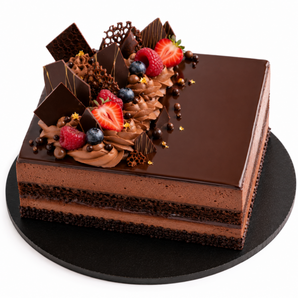 Chocolate Berry Drip Cake 🍫🍓🫐