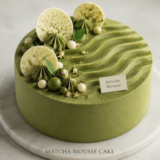 Matcha Mousse Cake 🍵🎂 - Image 1