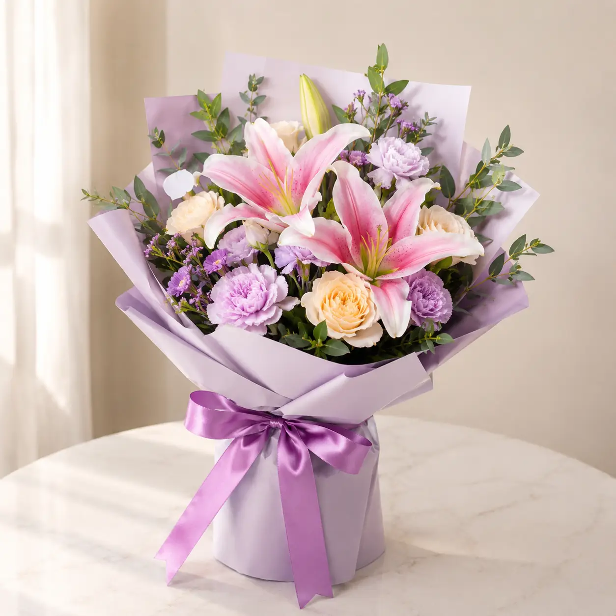Mixed Pink Lily Bouquet 🌸💐 - Image 2