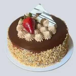 Chocolate Hazelnut Crunch Cake 🍫🌰🍓 - Image 1