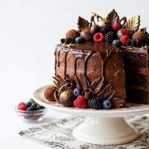 Luxury Chocolate Berry Drip Cake 🍫🍓🫐✨ - Image 2