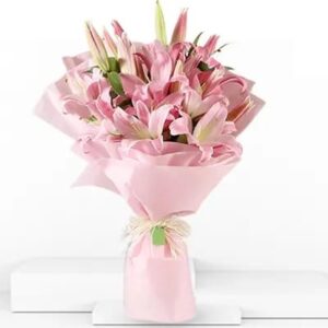 Pink Lily Bouquet 🌸✨ - Image 1