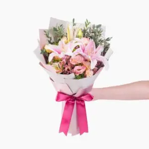 Mixed Pink Lily Bouquet 🌸💐 - Image 1