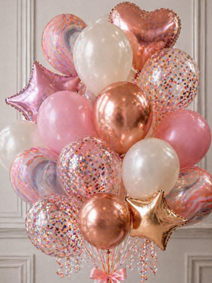 Pink Helium Balloons Bundle - 20pcs