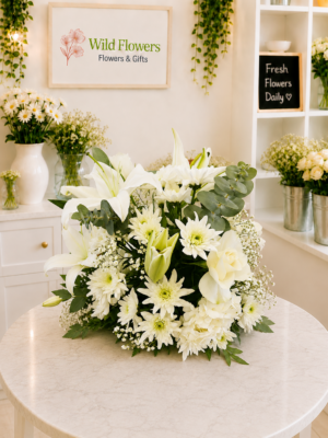 Pure White Centerpiece