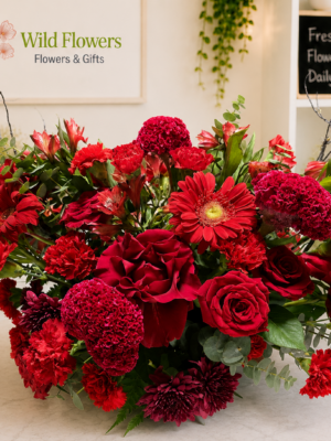 Red Floral Centerpiece