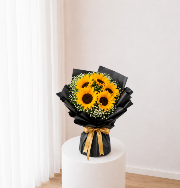 Midnight Sunflower Bouquet