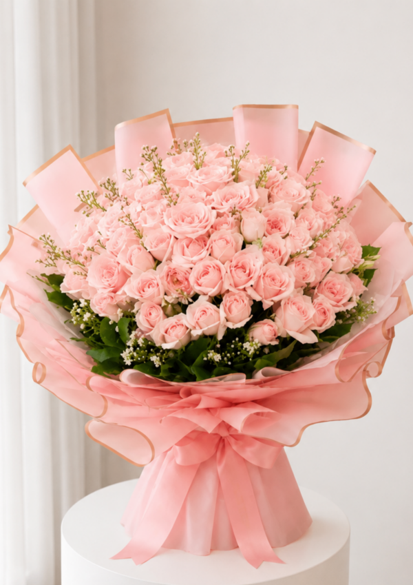1 Blush Rose Bouquet Dubai