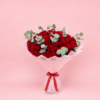 Classic Red Rose Bouquet with Fresh Roses and Greenery