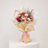 Pink Peach Flower Bouquet with Fresh Flowers