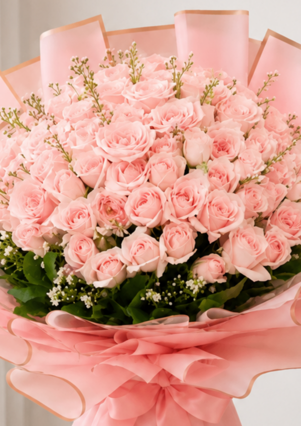 2 Blush Rose Bouquet Dubai