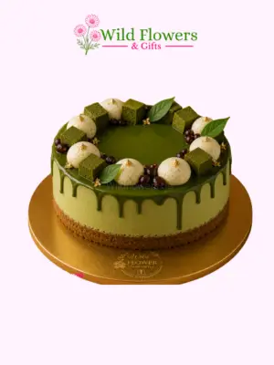 Sage Garden Cake with green botanical piping and textured decoration Sage Garden Cake with green botanical piping and textured decoration