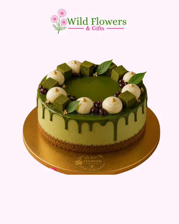 Sage Garden Cake with green botanical piping and textured decoration Sage Garden Cake with green botanical piping and textured decoration