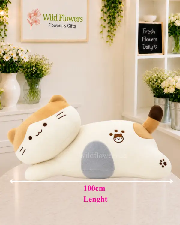 Cuddly Cat Pillow 100cm long soft plush toy Cuddly Cat Pillow 100cm long soft plush toy