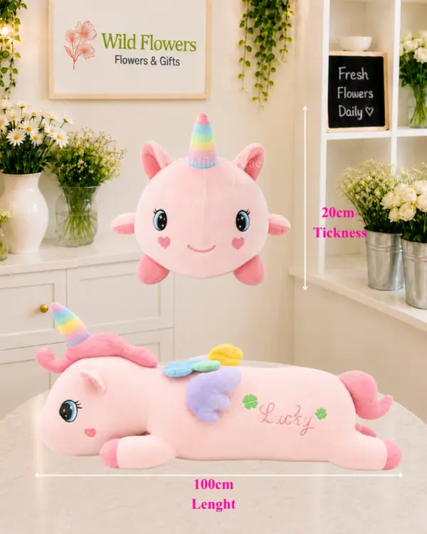 Pink Unicorn Plush soft toy for kids