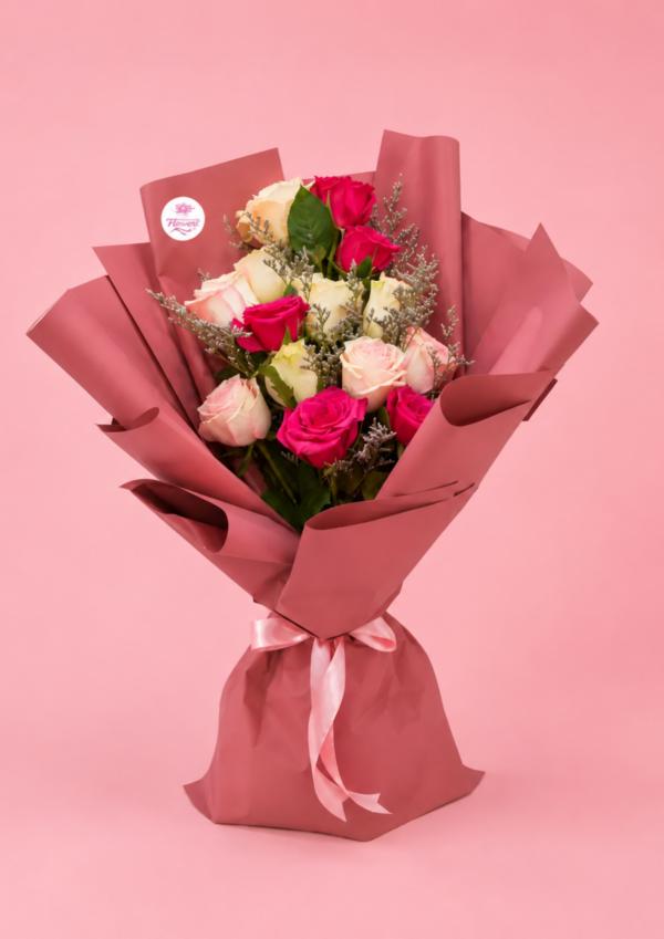 Red Pink Rose Bouquet