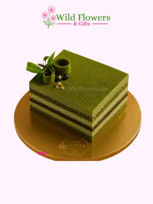 Matcha Layer Cake green square celebration cake Matcha Layer Cake green square celebration cake