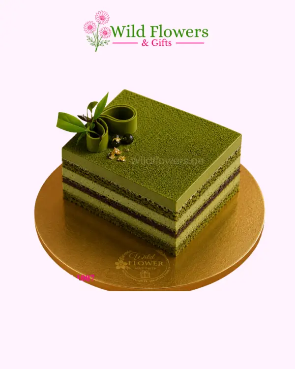 Matcha Layer Cake green square celebration cake Matcha Layer Cake green square celebration cake