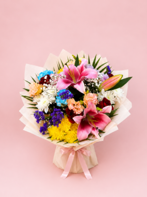 Mixed Flower Bouquet with Colorful Fresh Flowers Mixed Flower Bouquet with Colorful Fresh Flowers