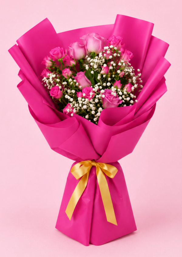 32 Pink Rose Bouquet