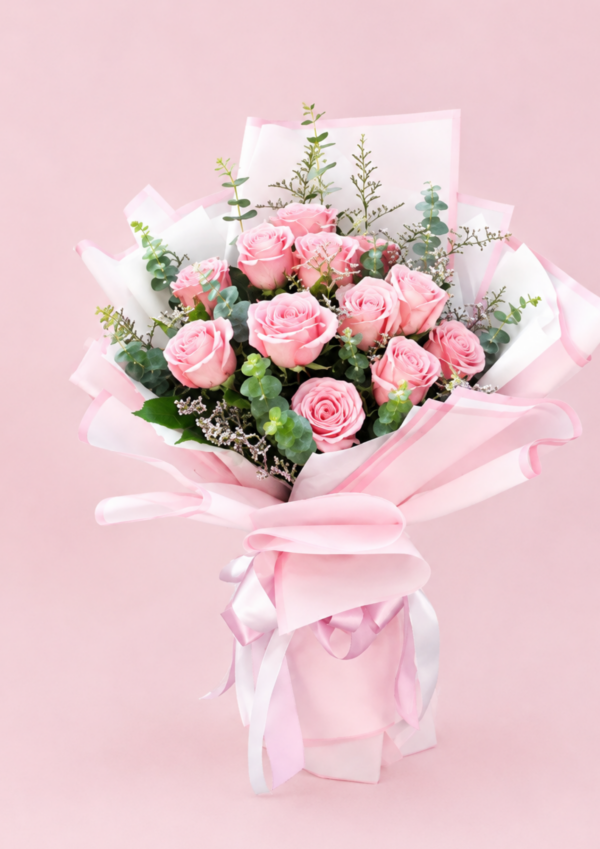 34 Blush Pink Rose Bouquet