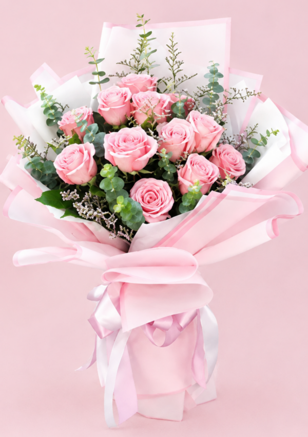 35 Blush Pink Rose Bouquet