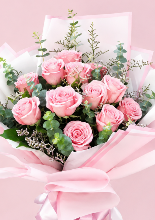 36 Blush Pink Rose Bouquet