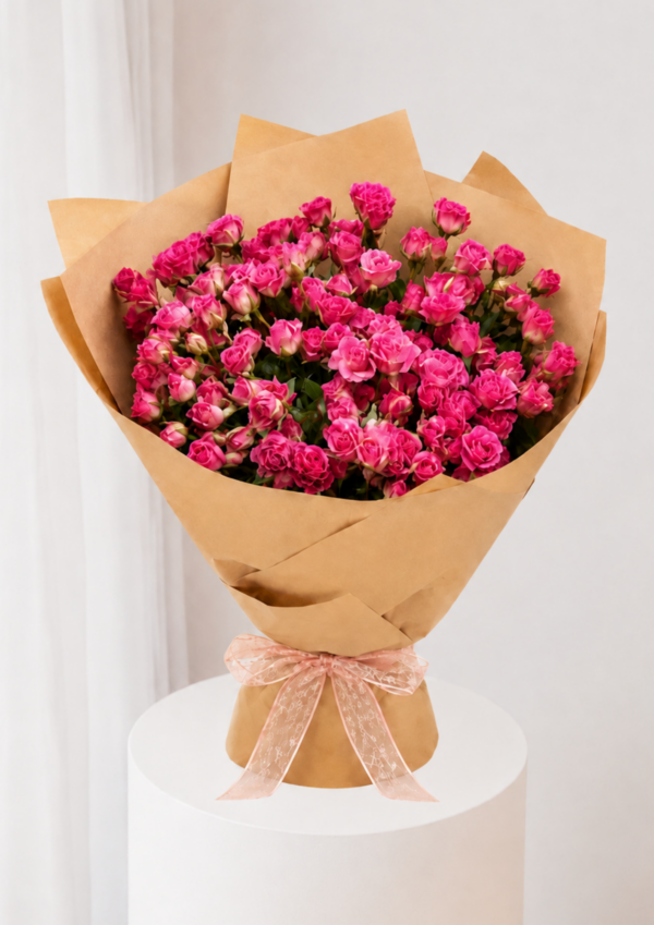49 Fuchsia Spray Roses