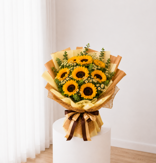 Amber Sunflower Bouquet