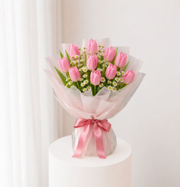 Stunning Pastel Tulip Bouquet | Fresh Flowers Dubai Stunning Pastel Tulip Bouquet | Fresh Flowers Dubai