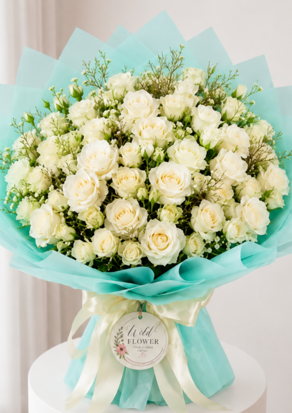 Mint Rose Bouquet