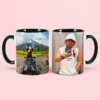 Custom Photo Mugs on Pink Backdrop Custom Photo Mug