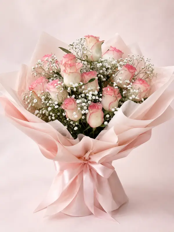 Flower bouquet 8 Pink Flower Blush