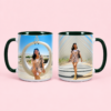 Personalized Mugs on Pink Backdrop Custom Photo Mug