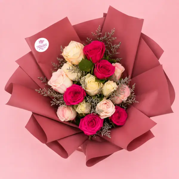 Red Pink Rose Bouquet