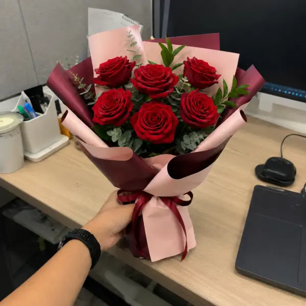 Burgundy Rose Bouquet