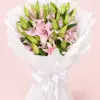 Pink Lily Bouquet with Fresh Pink Lilies Pink Lily Bouquet with Fresh Pink Lilies