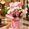 Pink and White Flower Bouquet