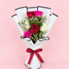Mixed Rose Bouquet Dubai with red pink and white roses in elegant white wrapping Mixed Rose Bouquet Dubai with red pink and white roses in elegant white wrapping