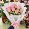 Pink Tulip Bouquet in a Florist Shop Pink Tulip Charm